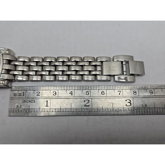 Anne Klein Diamond Dial Quartz Womens Watch Tank Bracelet New Battery 10/9089 - Picture 9 of 11